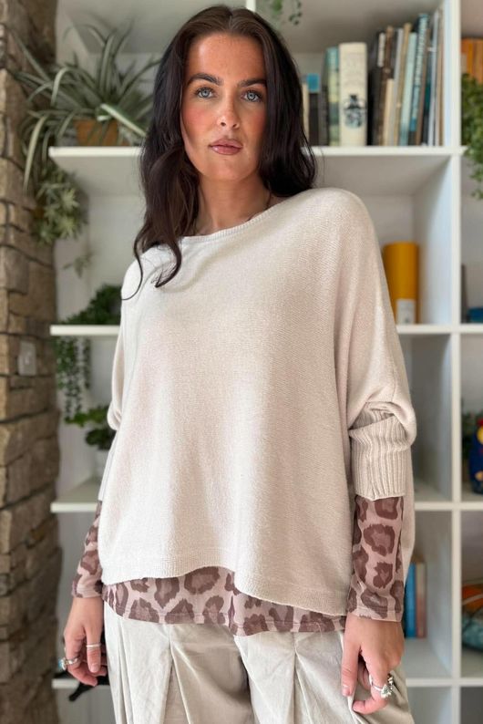 Basso Box Knit Stone
